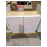 White 2-Shelf Wall Cabinet
