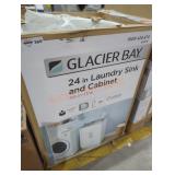 Glacier Bay 24" laundry sink and cabinet
