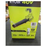 Ryobi 40v cordless jet fan blower, tool only