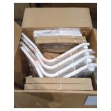 4 White Outdoor Metal Lounge Chairs