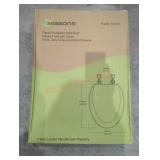 Seasons White Plastic Elongated Toilet Seat