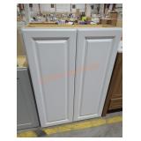 30" x 13" x 32" white wall cabinet