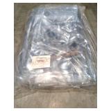 10 Clear 20ft Tarps w/ White Edge