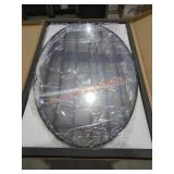 36" Black Oval Wall Mount Mirror
