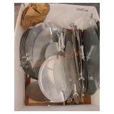 Box of Miscellaneous HVAC Metal Pieces