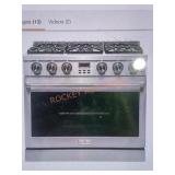 Magic Chef 36 in. 6-Burner Slide-in Gas Range