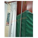 2 white railing holders