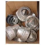 Box of Miscellaneous HVAC Metal Pieces
