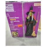 7ft LED Spellcasting Witch