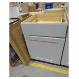 24" x 25" x 35" gray cabinet base