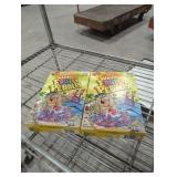 2 yellow boxes of summer fruity pebbles 10oz