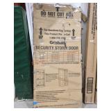 Grisham Black Security Storm Door 32x80"