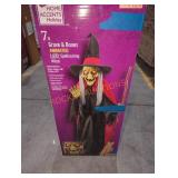 7ft LED Spellcasting Witch