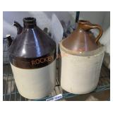 1 gallon stoneware jugs with damage