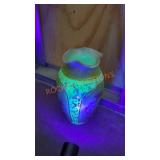 Antique uranium glass vase