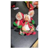 Annalee small Santas and Mrs. Claus