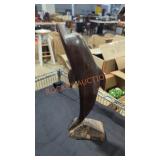 Wooden Dolphin Decor