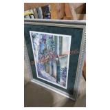 Framed and signed T.Mcafee art print