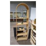 Vintage wicker style bookcase