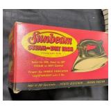 Vintage Sunbeam iron with original box