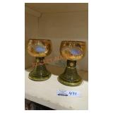 Vintage roemer/ hock wine glass