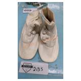 Antique leather baby booties circa 1850 to 1900