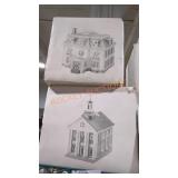 Department 56 ceramic hand-painted houses