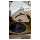 Vintage record box lot