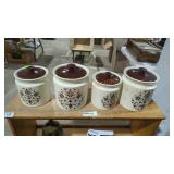 Set of 4 Matching Jars