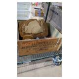 Hercules electric blasting caps, wooden crate and