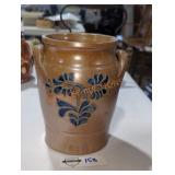 Floral Stoneware Pottery Jar