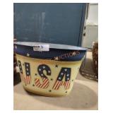 "USA" Galvanized Tin Bucket