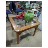 Square Glass Top Table
