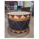 Artificially Aged Drum Decor