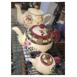 Three Ceramic Teapots