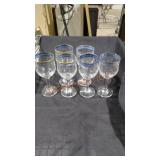 Glass goblet lot