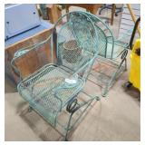 Outdoor Rose Metal Chairs (2)