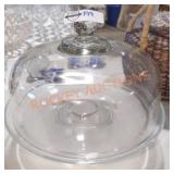 Clear Heavy Glass Cake Stand
