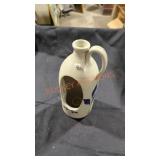 Williamsburg pottery candle holder jug