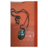 Sterling and turquoise necklace