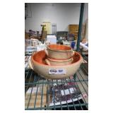 Italy made terracotta bull set