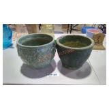 Pair of Green Planters