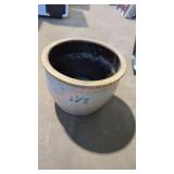 1 and 1/2 gallon pottery Crock