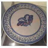 BBP 1995 Spongeware Pottery Plate
