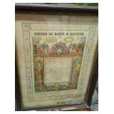 1927 baptismal certificate