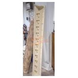 71" Width Wood Wall Mount Coat Rack