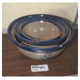 BBP 1995 Stoneware Pottery Mixing Bowls
