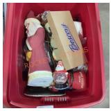Miscellaneous Christmas Decor Tote Lot