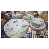 Bamboo Printed Noritake Plates & Bowls Set
