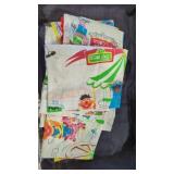 Vintage Sesame Street Curtains *Stained*